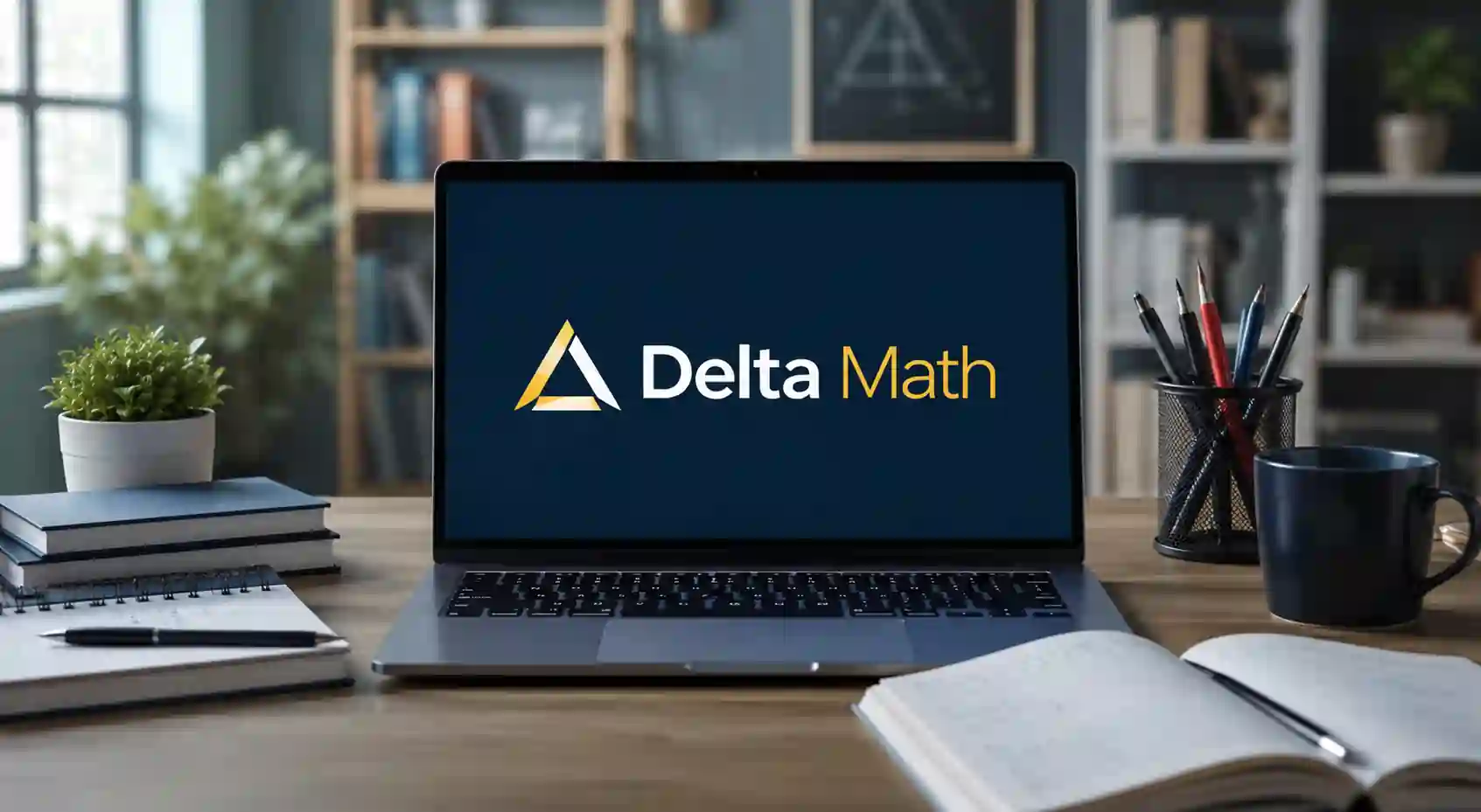 Delta Math homepage dashboard showing login and student practice tools