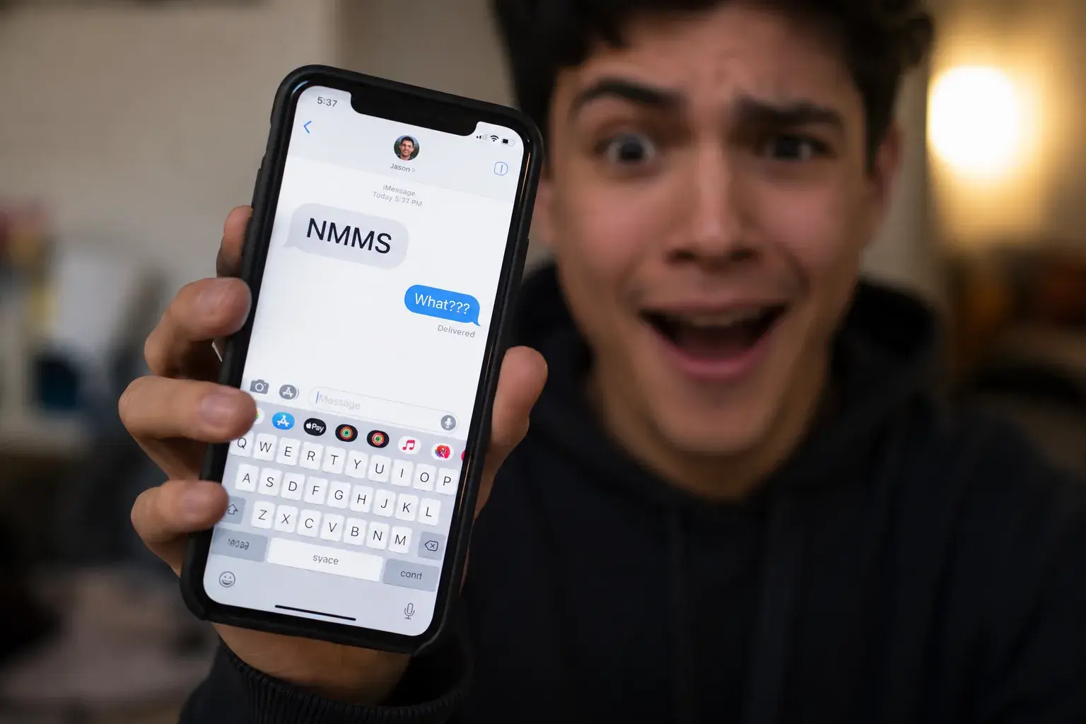 nmms meaning in text