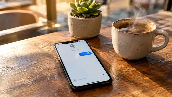 what does dwbi mean in text – smartphone showing DWBI message notification
